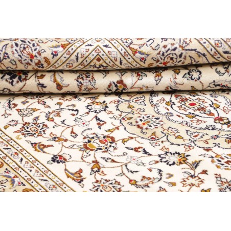 Tappeto Kashan Persia bianco verde 192x300