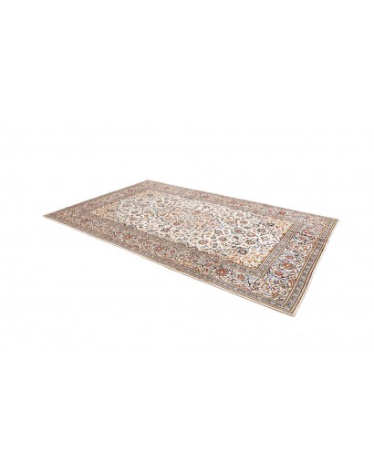 Tappeto Kashan Persia bianco grigio 194x316