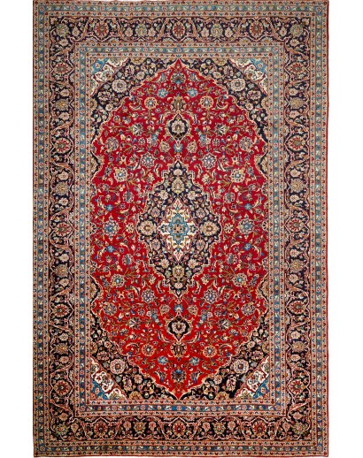 Tappeto Ardakan Persia marrone blu 255x395