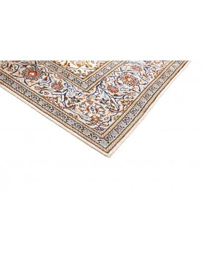 Tappeto Kashan Persia bianco grigio 194x316