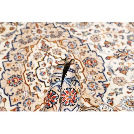 Tappeto Kashan Persia bianco grigio 194x316