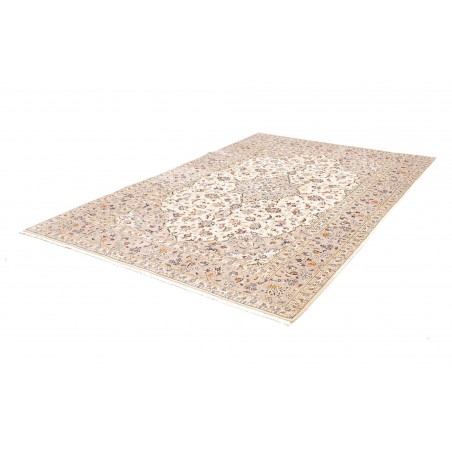 Tappeto Kashan Persia bianco grigio 196x292