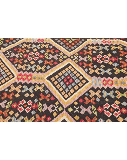 Tappeto Kilim Afghanistan marrone grigio 129x184