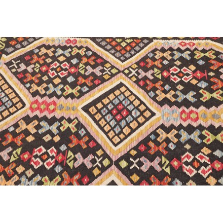 Tappeto Kilim Afghanistan marrone grigio 129x184