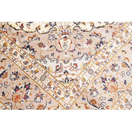Tappeto Kashan Persia bianco grigio 196x292