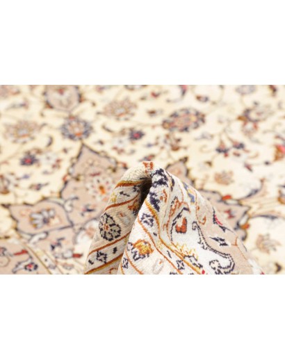 Tappeto Kashan Persia bianco grigio 196x292