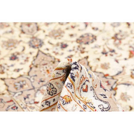 Tappeto Kashan Persia bianco grigio 196x292