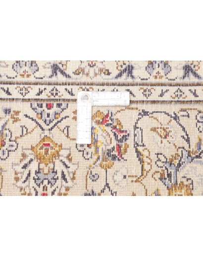 Tappeto Kashan Persia bianco grigio 196x292