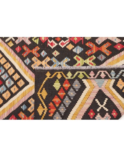 Tappeto Kilim Afghanistan marrone grigio 129x184