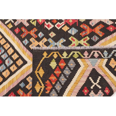 Tappeto Kilim Afghanistan marrone grigio 129x184