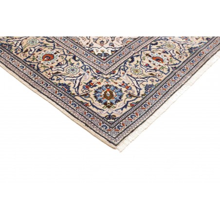 Tappeto Kashan Persia bianco grigio 196x312