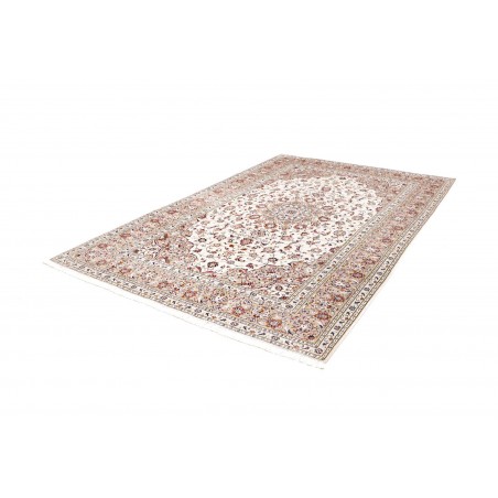 Tappeto Kashan Persia bianco grigio 200x295