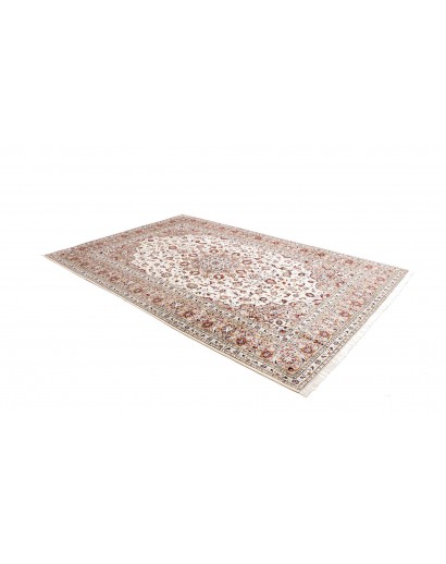 Tappeto Kashan Persia bianco grigio 200x295