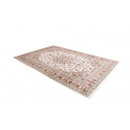 Tappeto Kashan Persia bianco grigio 200x295