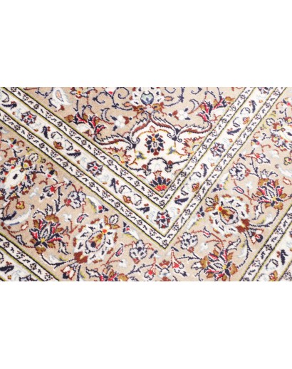 Tappeto Kashan Persia bianco grigio 200x295