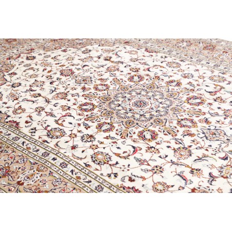 Tappeto Kashan Persia bianco grigio 200x295