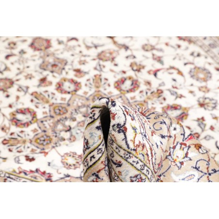 Tappeto Kashan Persia bianco grigio 200x295