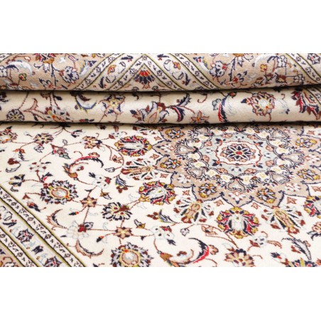 Tappeto Kashan Persia bianco grigio 200x295