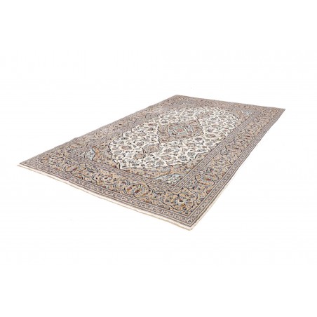 Tappeto Kashan Persia bianco grigio 202x322