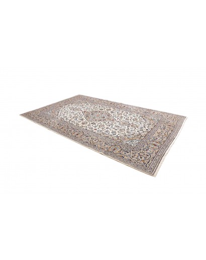 Tappeto Kashan Persia bianco grigio 202x322