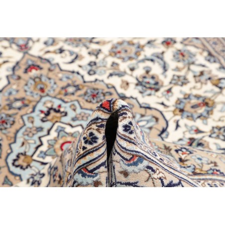 Tappeto Kashan Persia bianco grigio 202x322
