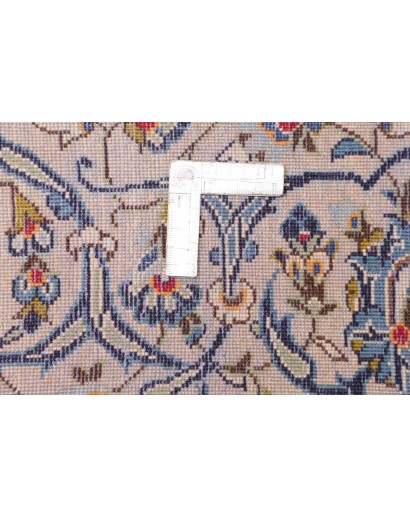Tappeto Kashan Persia bianco grigio 202x322