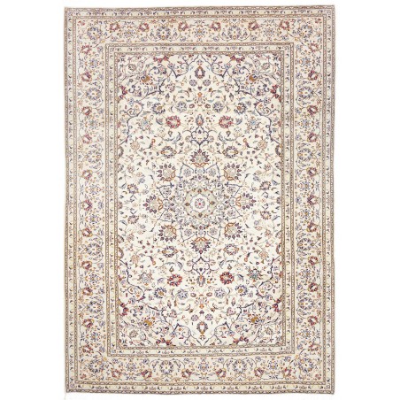 Tappeto Kashan Persia bianco grigio 204x292