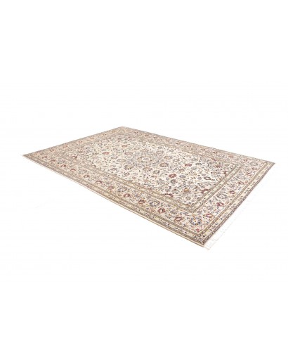 Tappeto Kashan Persia bianco grigio 204x292