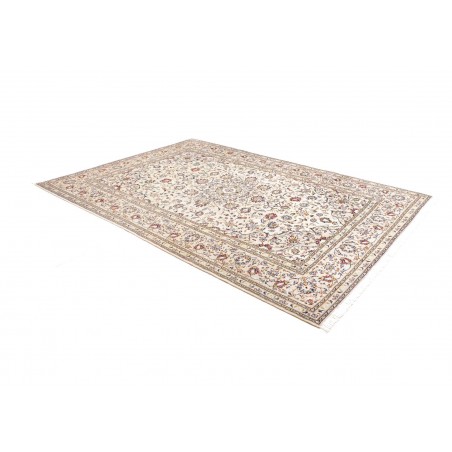 Tappeto Kashan Persia bianco grigio 204x292