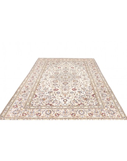 Tappeto Kashan Persia bianco grigio 204x292