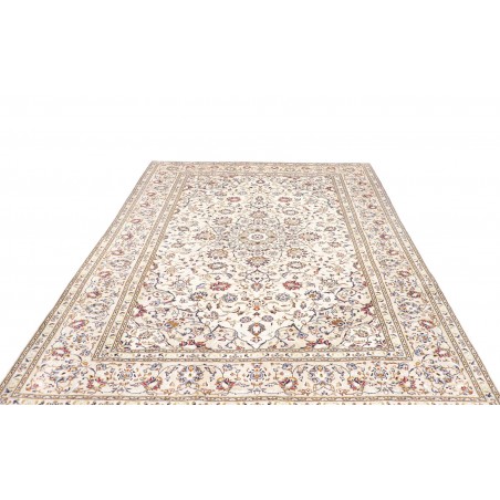Tappeto Kashan Persia bianco grigio 204x292