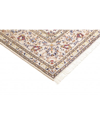 Tappeto Kashan Persia bianco grigio 204x292