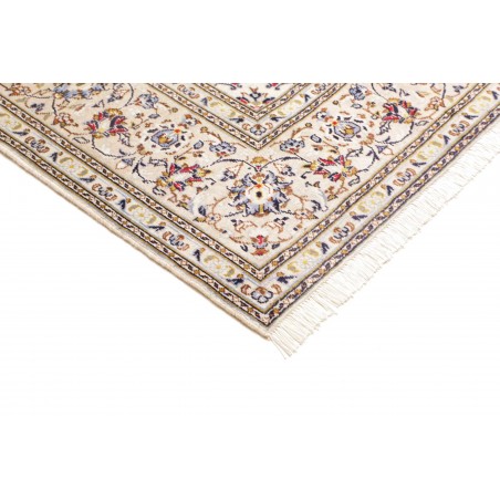 Tappeto Kashan Persia bianco grigio 204x292