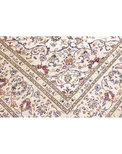 Tappeto Kashan Persia bianco grigio 204x292