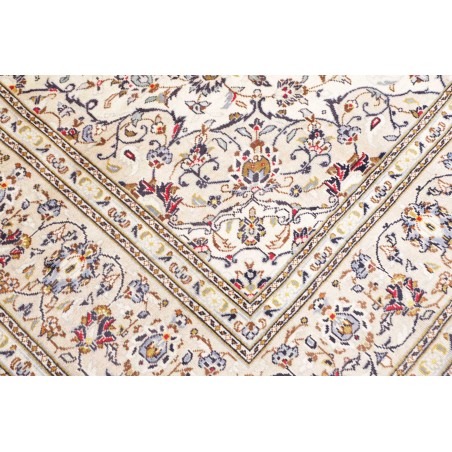 Tappeto Kashan Persia bianco grigio 204x292
