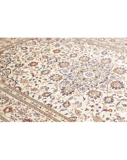 Tappeto Kashan Persia bianco grigio 204x292