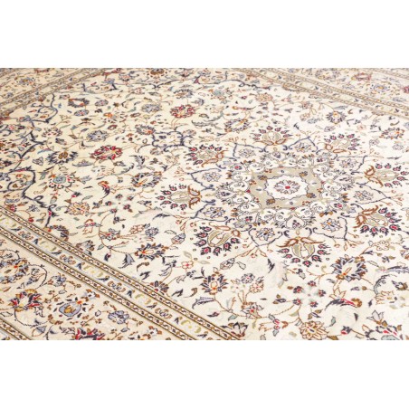 Tappeto Kashan Persia bianco grigio 204x292