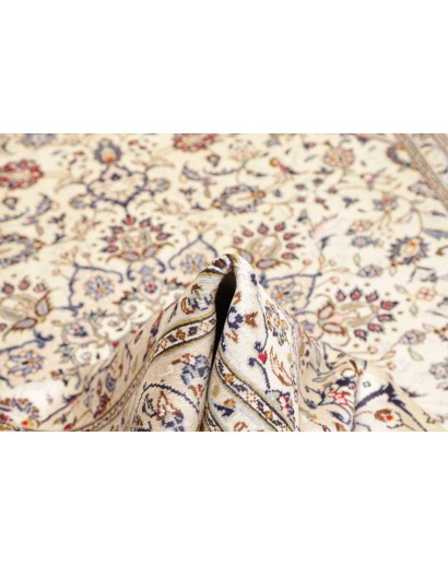 Tappeto Kashan Persia bianco grigio 204x292