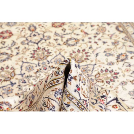 Tappeto Kashan Persia bianco grigio 204x292