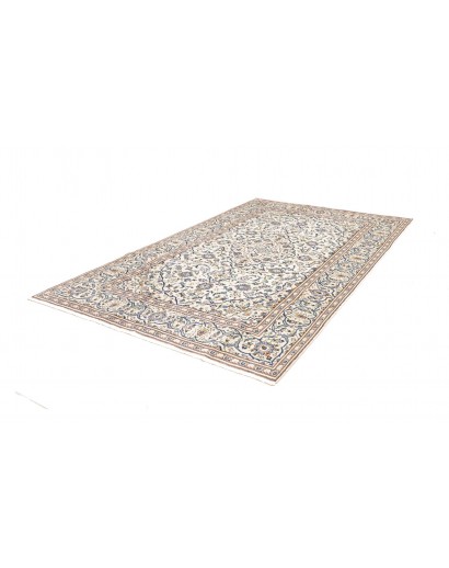 Tappeto Kashan Persia bianco azzurro 193x308