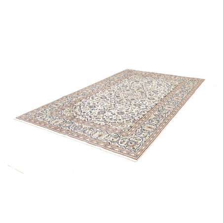 Tappeto Kashan Persia bianco azzurro 193x308