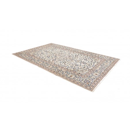 Tappeto Kashan Persia bianco azzurro 193x308