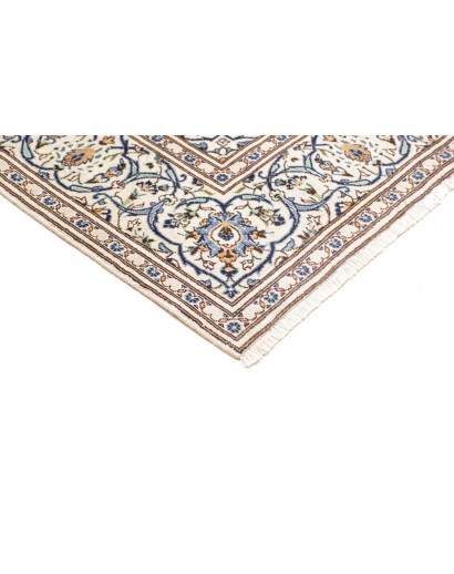 Tappeto Kashan Persia bianco azzurro 193x308