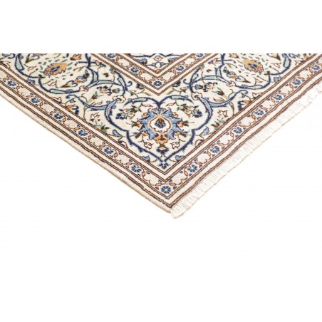 Tappeto Kashan Persia bianco azzurro 193x308