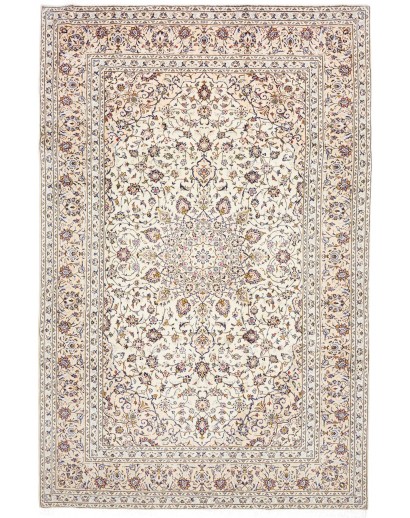 Tappeto Kashan Persia bianco grigio 200x305
