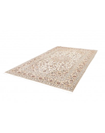 Tappeto Kashan Persia bianco grigio 200x305
