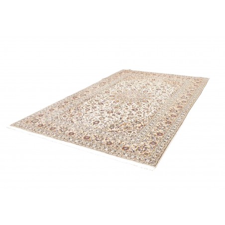 Tappeto Kashan Persia bianco grigio 200x305