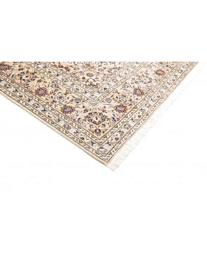 Tappeto Kashan Persia bianco grigio 200x305