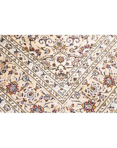 Tappeto Kashan Persia bianco grigio 200x305