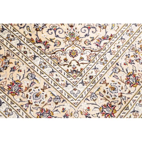 Tappeto Kashan Persia bianco grigio 200x305